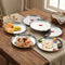 Stainless Steel Side Hammered Lunch Thali, Dinner Plate Food Serving Plate, 25cm, Set Of 6