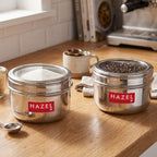 Stainless Steel Storage Container with Transparent Lid, 1100ml, Set Of 2