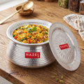 Aluminium Hammered Handi with Lid, 10 L, 28.5cm