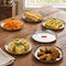 Hammered Stainless Steel Dinner Plate 23cm, Set of 6