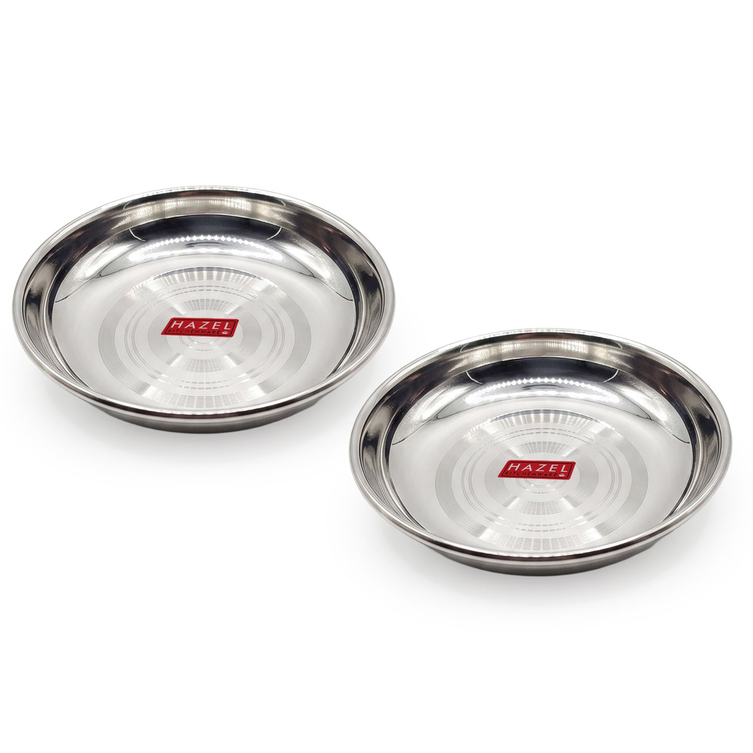 Stainless Steel Halwa Plates for Sweets & Snacks, 100ml, Set of 2