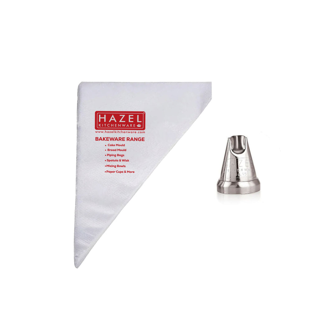 Disposable Piping Bags 50 Pcs with Ruffles Nozzle