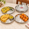 Stainless Steel Thali 27 cm Round Steel Dinner Plate, Set of 6