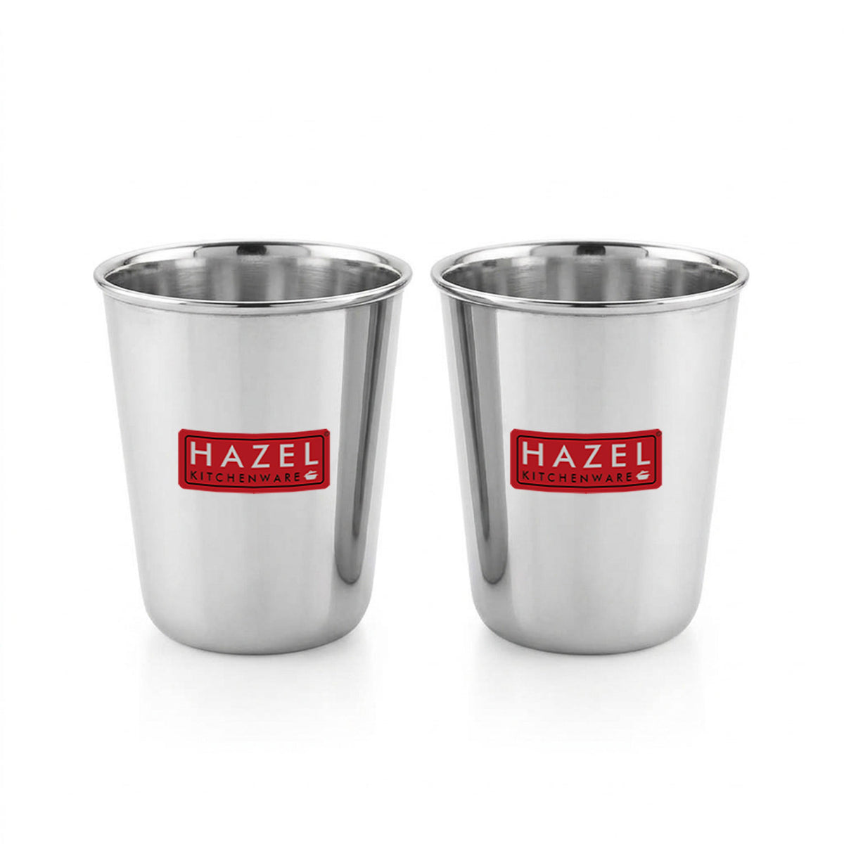 Stainless Steel Juicy Glass, Water, Juice & Milk Tumbler, 350 ml, Set of 2
