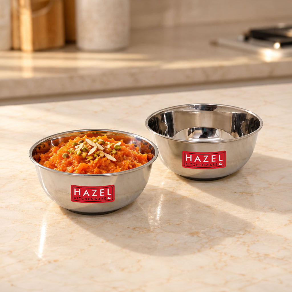 Stainless Steel Wati, Katori Bowl for Dal, Curry, Snacks, 300 ml, Set of 2