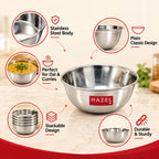 Stainless Steel Wati, Katori Bowl for Dal, Curry, Snacks, 300 ml, Set of 6