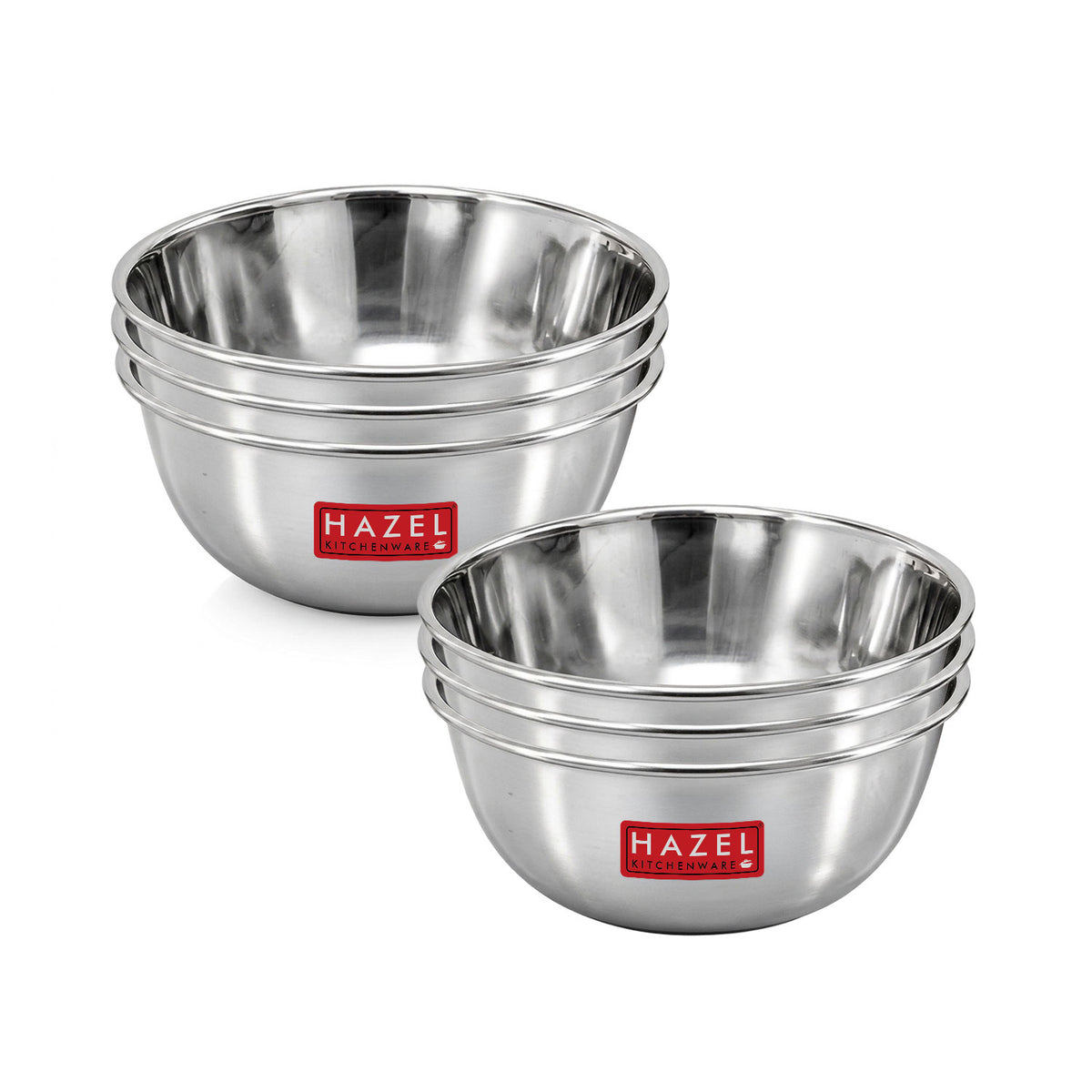 Stainless Steel Wati, Katori Bowl for Dal, Curry, Snacks, 300 ml, Set of 6