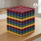Cotton Kitchen Towel, Kitchen Cleaning Cloths Reusable, Set of 12