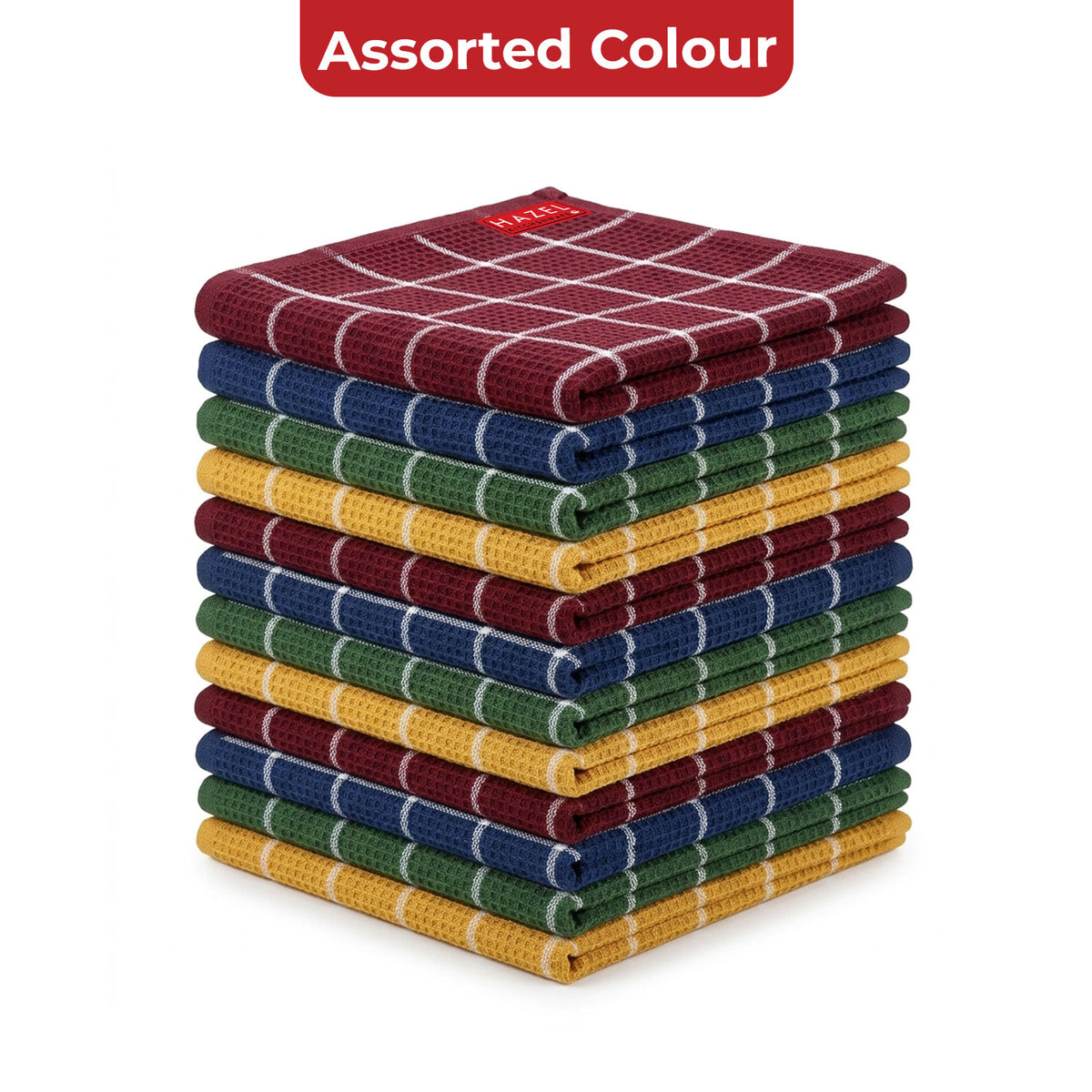 Cotton Kitchen Towel, Kitchen Cleaning Cloths Reusable, Set of 12