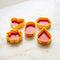 Plastic Cutlet Mould, Different Shape Moulds, Set of 5