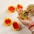 Plastic Cutlet Mould, Different Shape Moulds, Set of 5