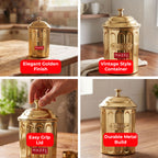 Golden Coffee & Sugar Airight Container, 800 ml, Set of 2