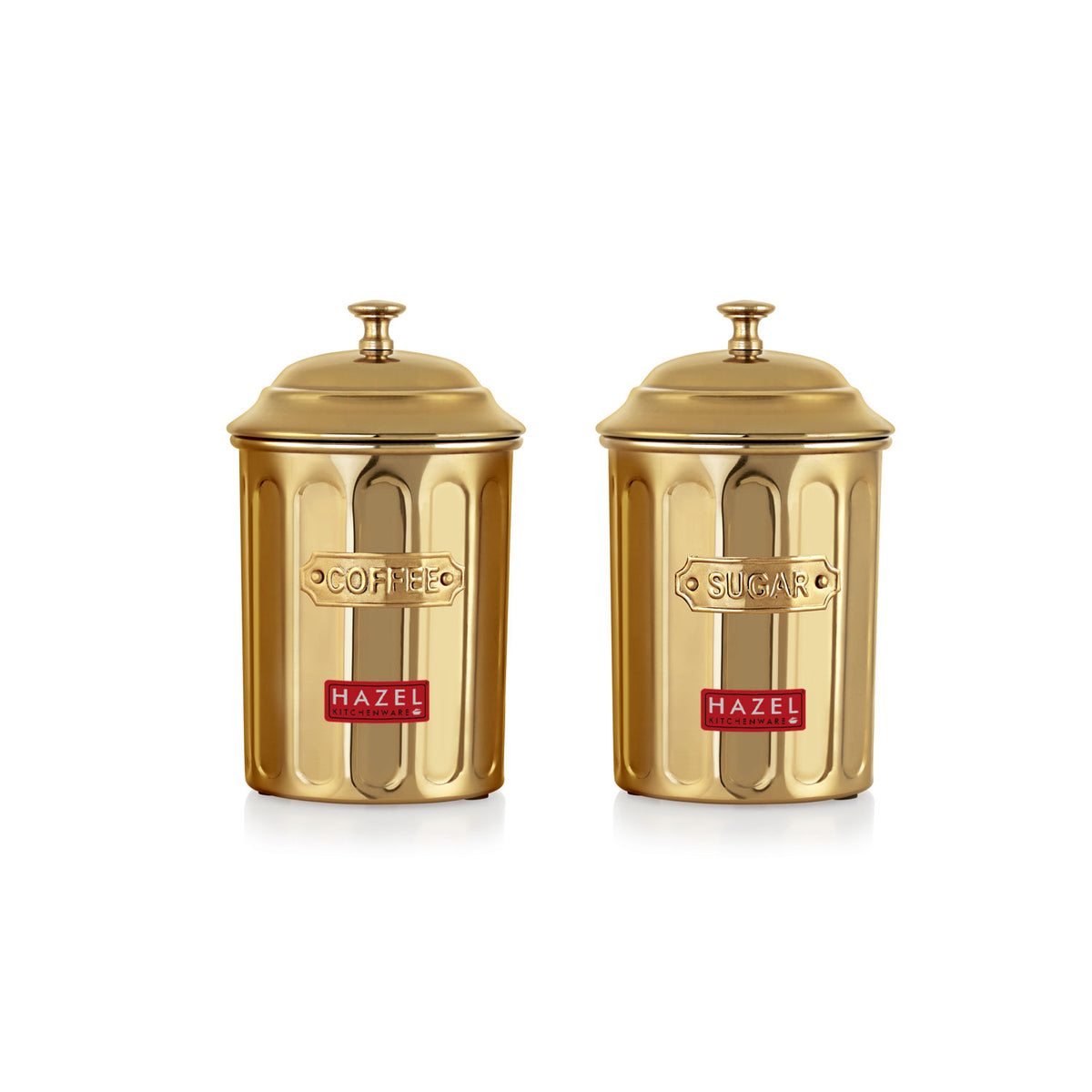 Golden Coffee & Sugar Airight Container, 800 ml, Set of 2