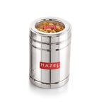 Stainless Steel Container with Transparent Lid, 1000 ML Set of 12