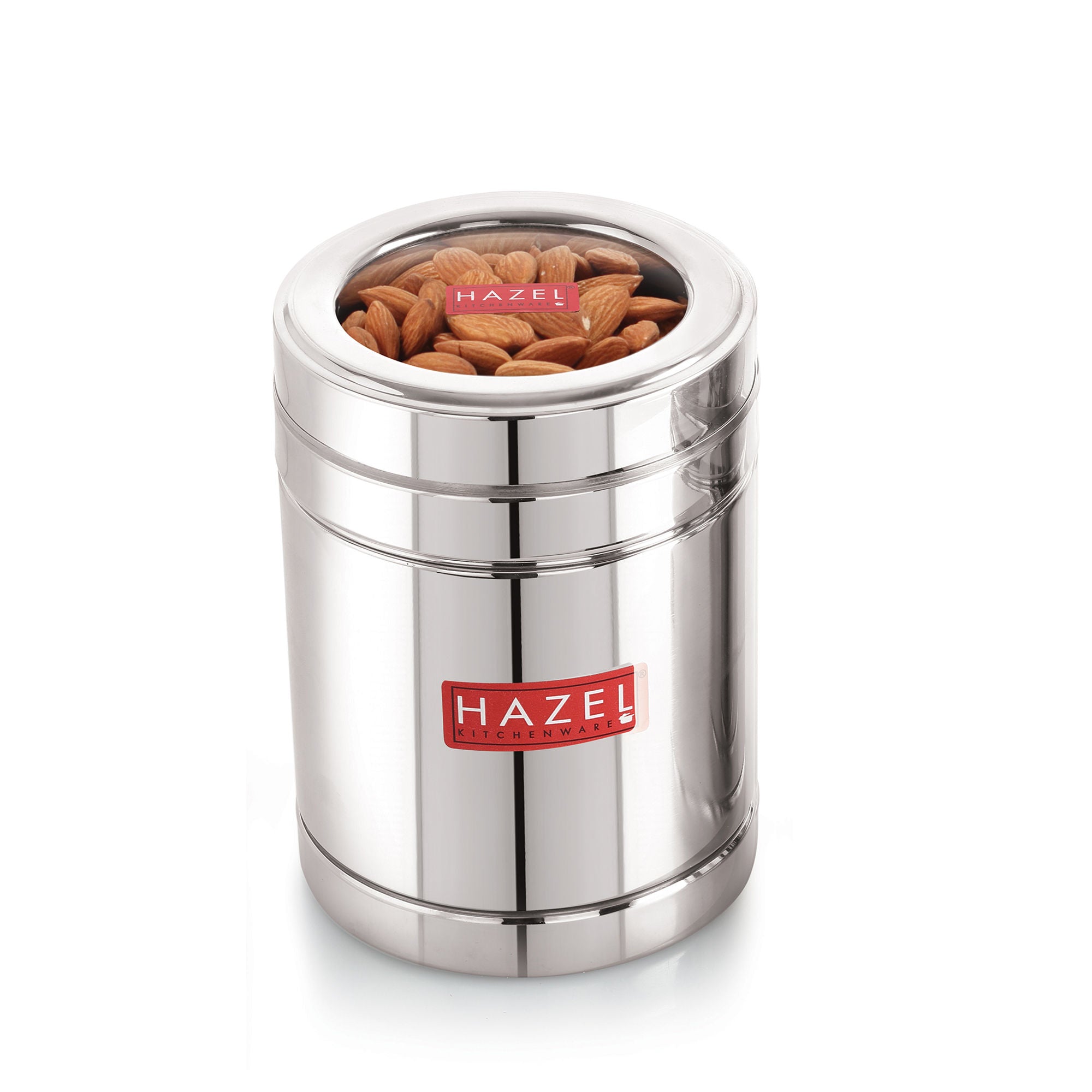 Stainless Steel Container with Transparent Lid, 1400 ML Set of 12