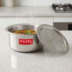 Induction Base Aluminium Tope(Patila) with Lid, 1400 ML, 18.8 cm