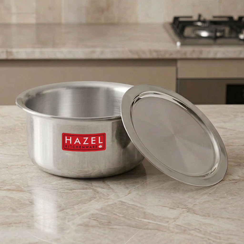 Induction Base Aluminium Tope(Patila) with Lid, 1400 ML, 18.8 cm