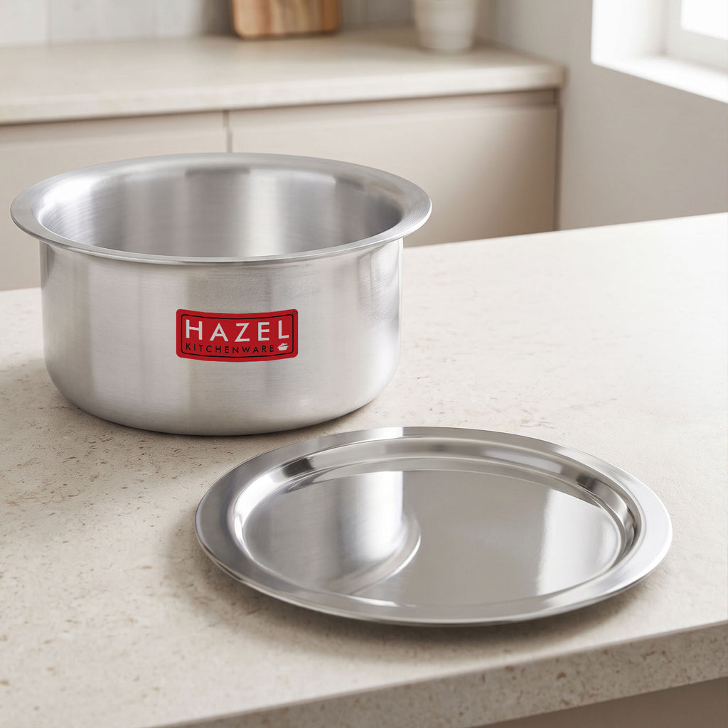 Induction Base Aluminium Tope(Patila) with Lid, 4300 ML, 26.2 cm