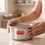 Induction Base Aluminium Tope(Patila) with Lid, 4300 ML, 26.2 cm