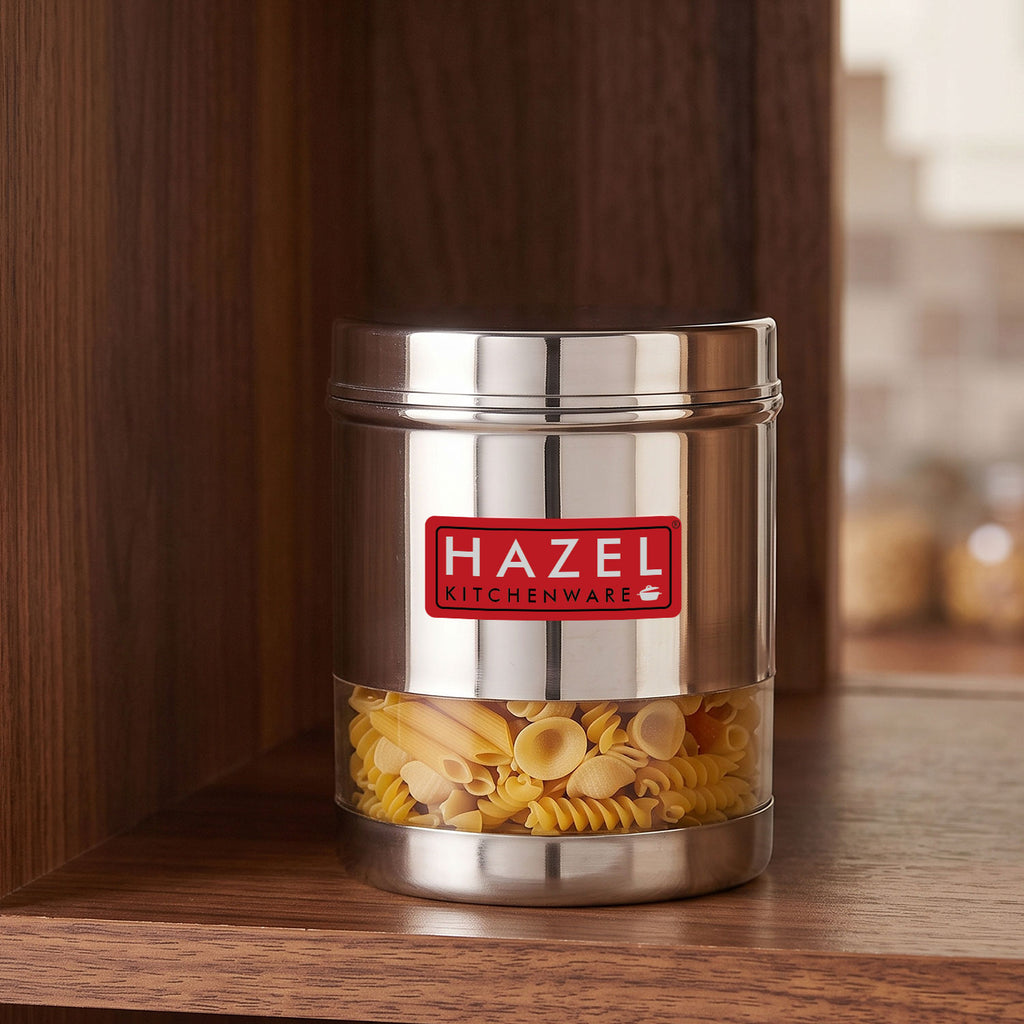 Transparent Steel Container, 700 ML