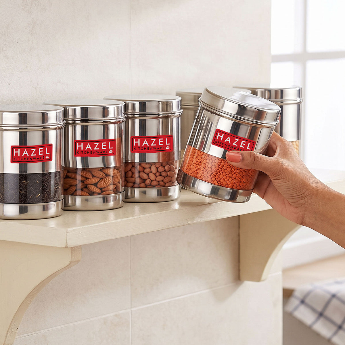Stainless Steel Airtight See Through Container