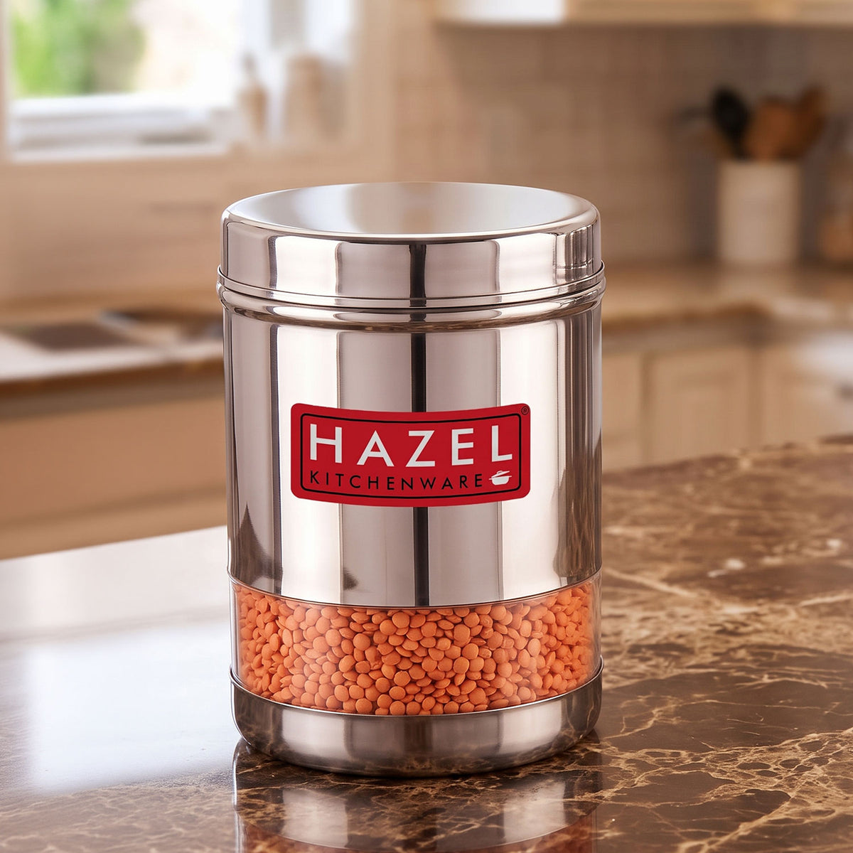 Stainless Steel Airtight See Through Container