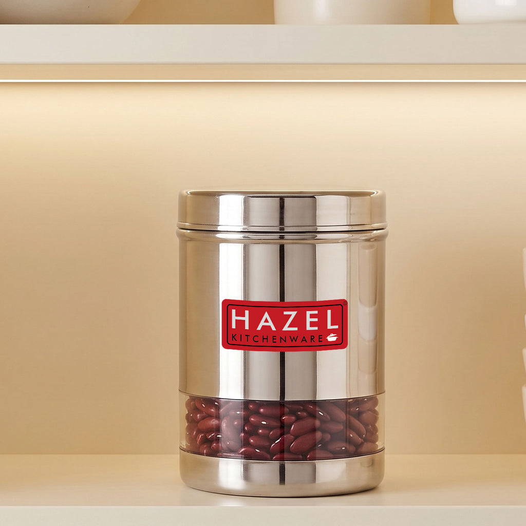 Stainless Steel Transparent Container, 950 ML