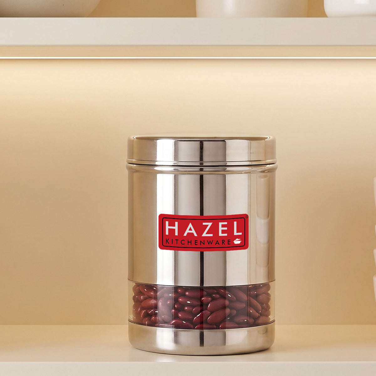 Stainless Steel Transparent Container, 950 ML