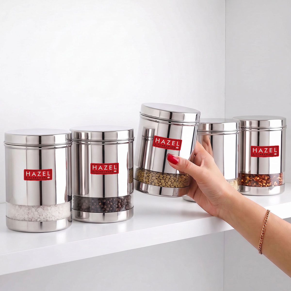 Stainless Steel Airtight See Through Container