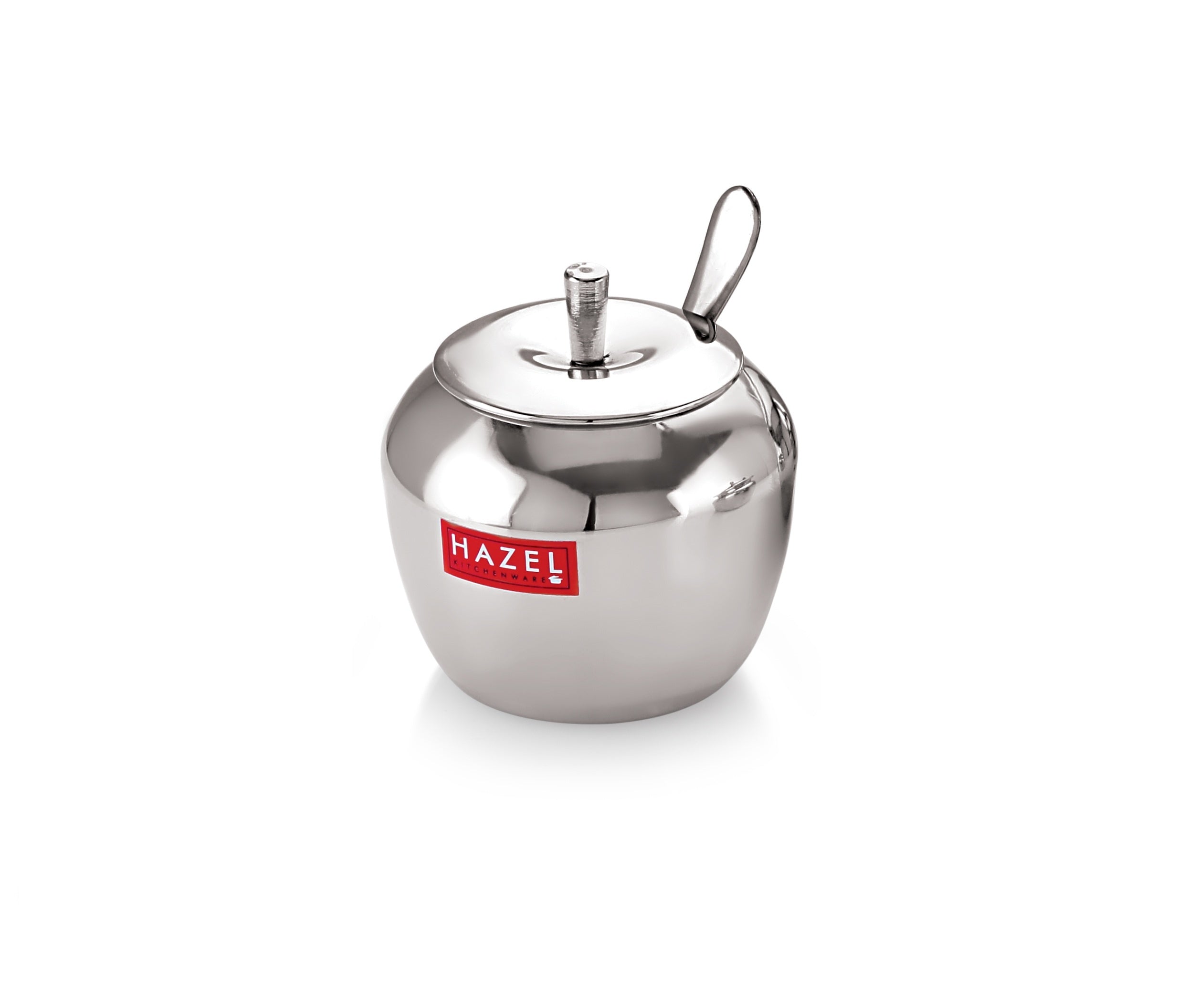 Stainless Steel Apple Shape Kitchen Storage Ghee Dani Oil Pot Container, 260 ML