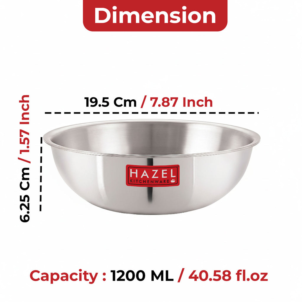 Triply Stainless Steel Induction Bottom Tasla, 1.2 L, 18.5 cm