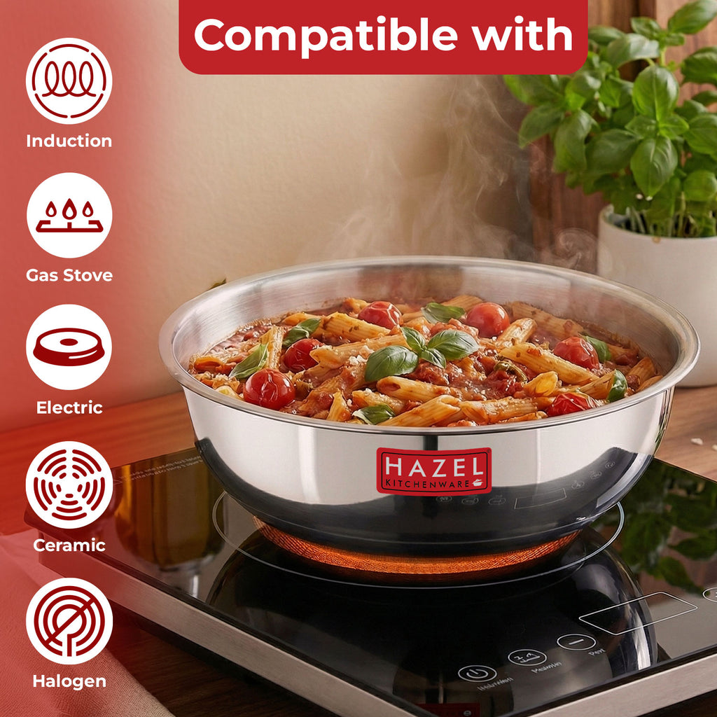 Triply Stainless Steel Induction Bottom Tasla, 1.2 L, 18.5 cm