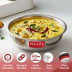 Triply Stainless Steel Induction Bottom Tasla, 2 L, 22.5 cm