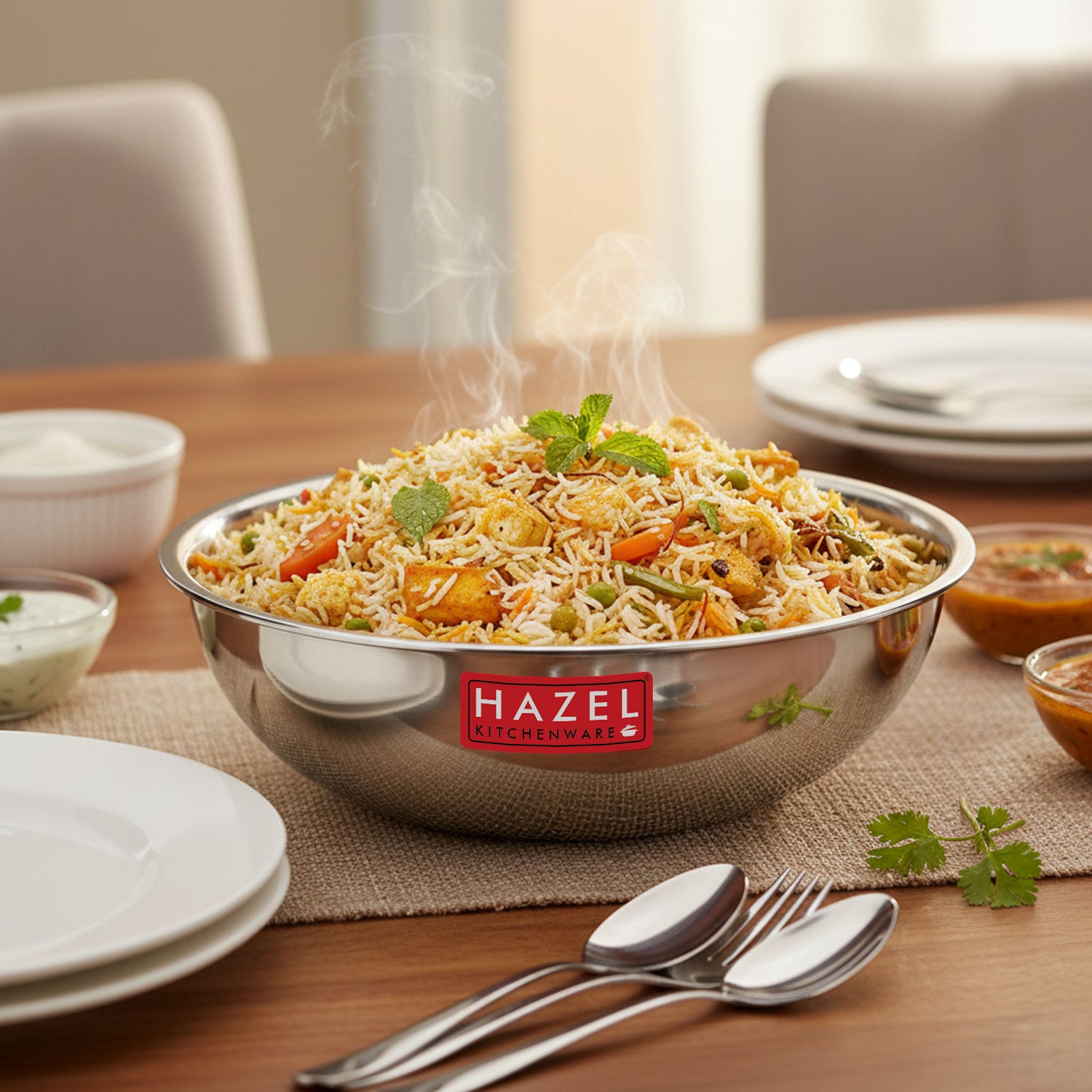 Triply Stainless Steel  Tasla with Induction Bottom,, 2.6 L, 24.5 cm