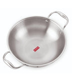 Triply Stainless Steel Kadai with Induction Bottom, 1.2 L, 18.5 cm