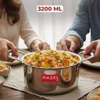 Triply Stainless Steel Tope with Handle, Induction Bottom - 3.2 L, 20.5 cm