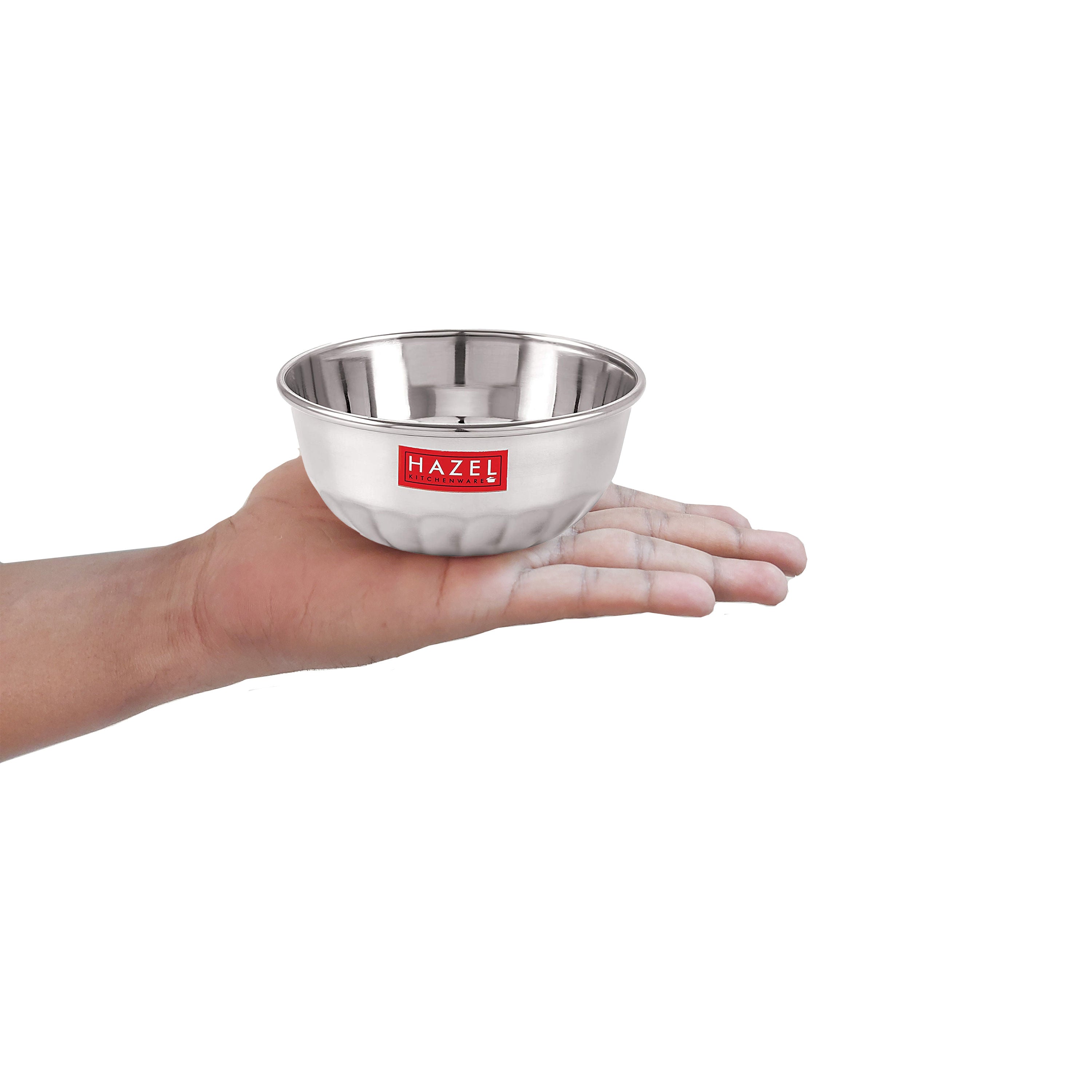 Stainless Steel Serving Bowl Wati Dessert Vati Katori, Set of 1, 300 ML, Silver