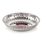 Stainless Steel Serving Sweet Dish Dessert Plate, 310 ML