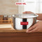Stainless Steel Tope/Patila with Lid, Round Bottom – 3 L