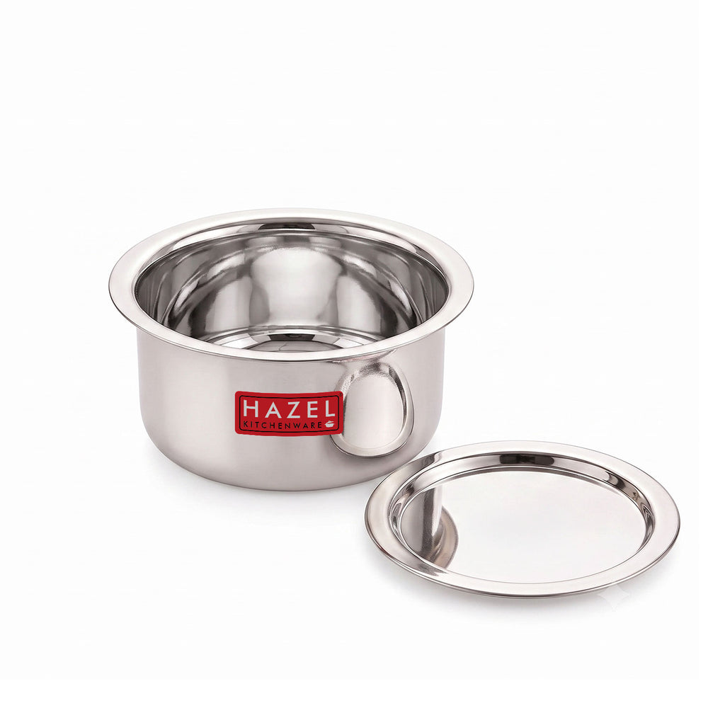 Tope shown beside its lid, both positioned separately, against a white background.