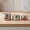 Stainless Steel Mini Containers for Kitchen Spices, Set of 3 - 50, 100 & 150 ML