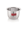 Stainless Steel Tea Glasses Large Coffee Milk Serving Glass Patra Pela, 10 cm, 200 ML, Silver