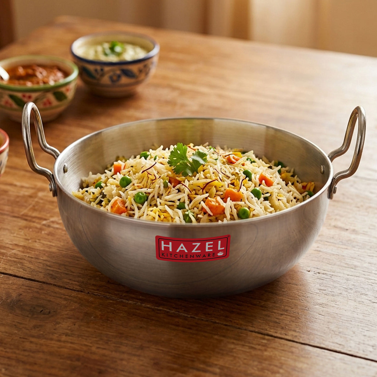 Aluminium Cooking Kadhai, Ideal for Frying, Saute & Daily Use