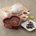 Aluminized Steel Cake Mould Non Stick Mold Heart Baking Pans 1/2kg, Red