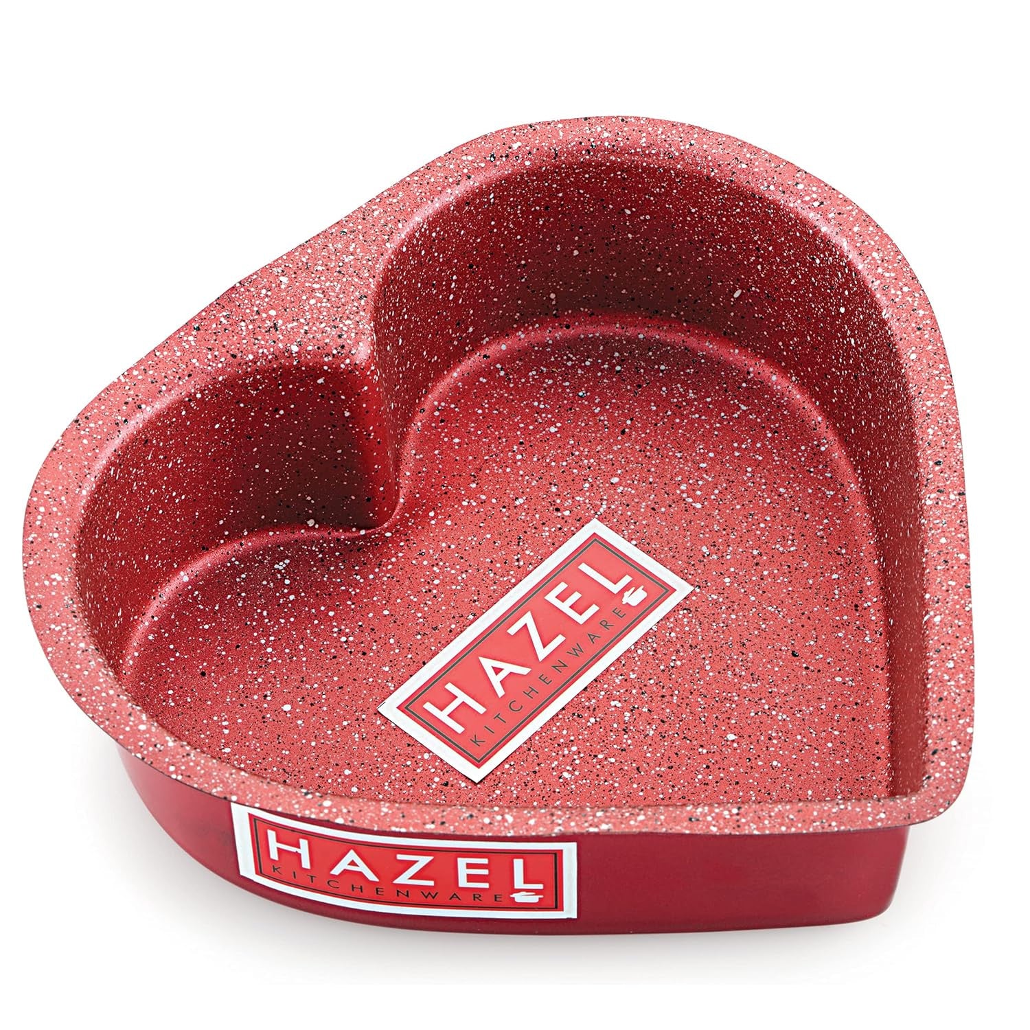 Aluminized Steel Cake Mould Non Stick Mold Heart Baking Pans 1/2kg, Red
