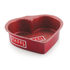 Aluminized Steel Cake Mould Non Stick Mold Heart Baking Pans 1/2kg, Red