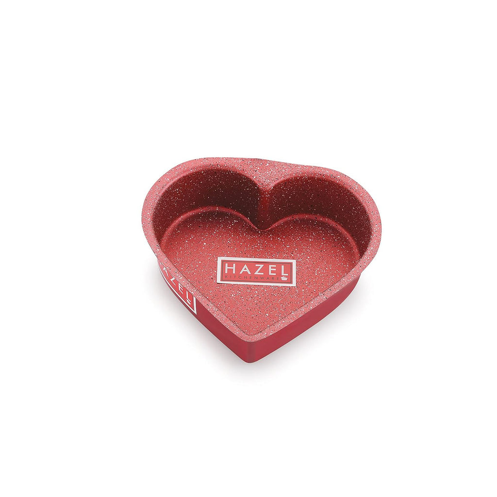 Aluminized Steel Cake Mould Non Stick Mold Heart Baking Pans 1/2kg, Red