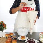 Reusable Cotton Piping Bag, 35 cm, White