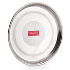 Stainless Steel Dinner Plate Set, Designer Steel Thali, 28.5 cm