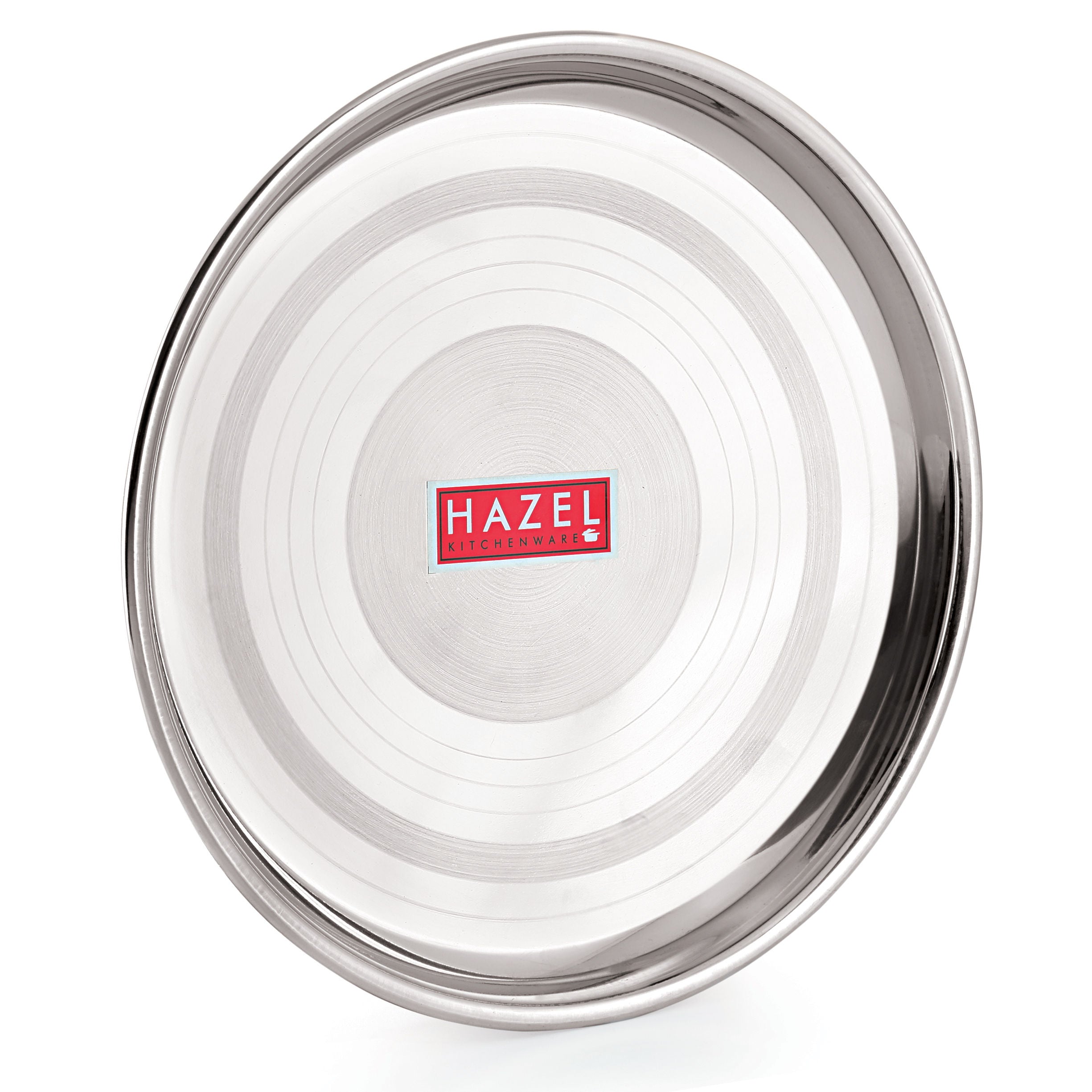 Stainless Steel Dinner Plate Set, Designer Steel Thali, 28.5 cm